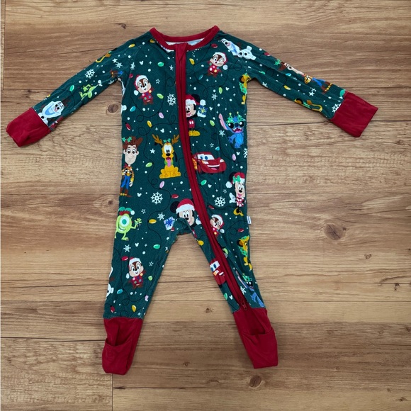 Little Sleepies Other - Little sleepies christmas parade mickey & friends 3-6 zippy bamboo pajama